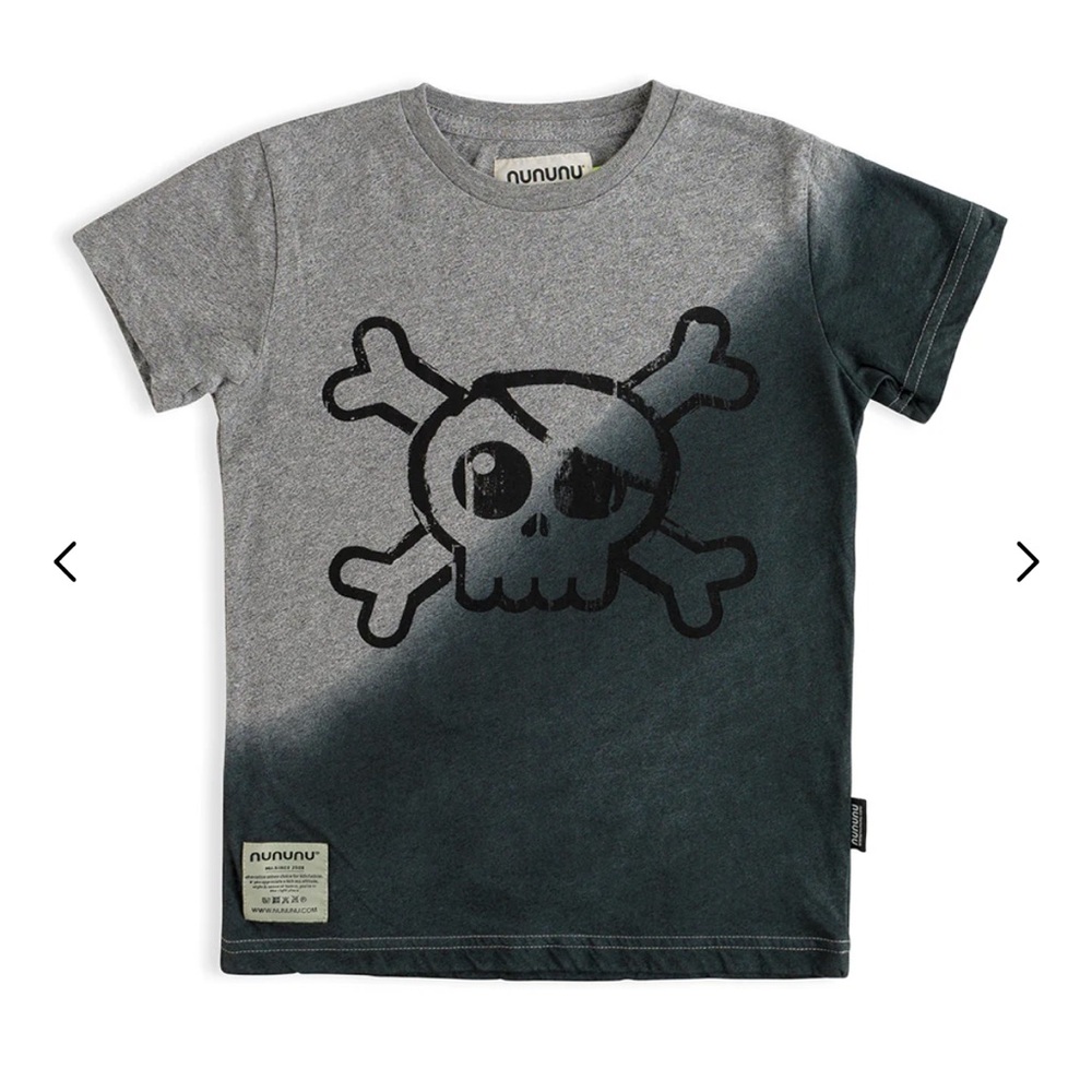 NUNUNU GRADIENT SKULL T-SHIRT